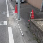 交通信号機柱更新工事
